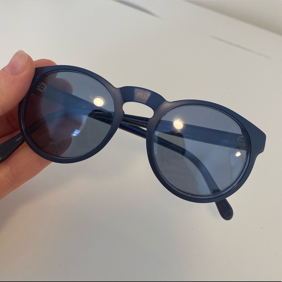 Retro Superfuture Cobalt Blue Sunglasses - Picture 3 of 15